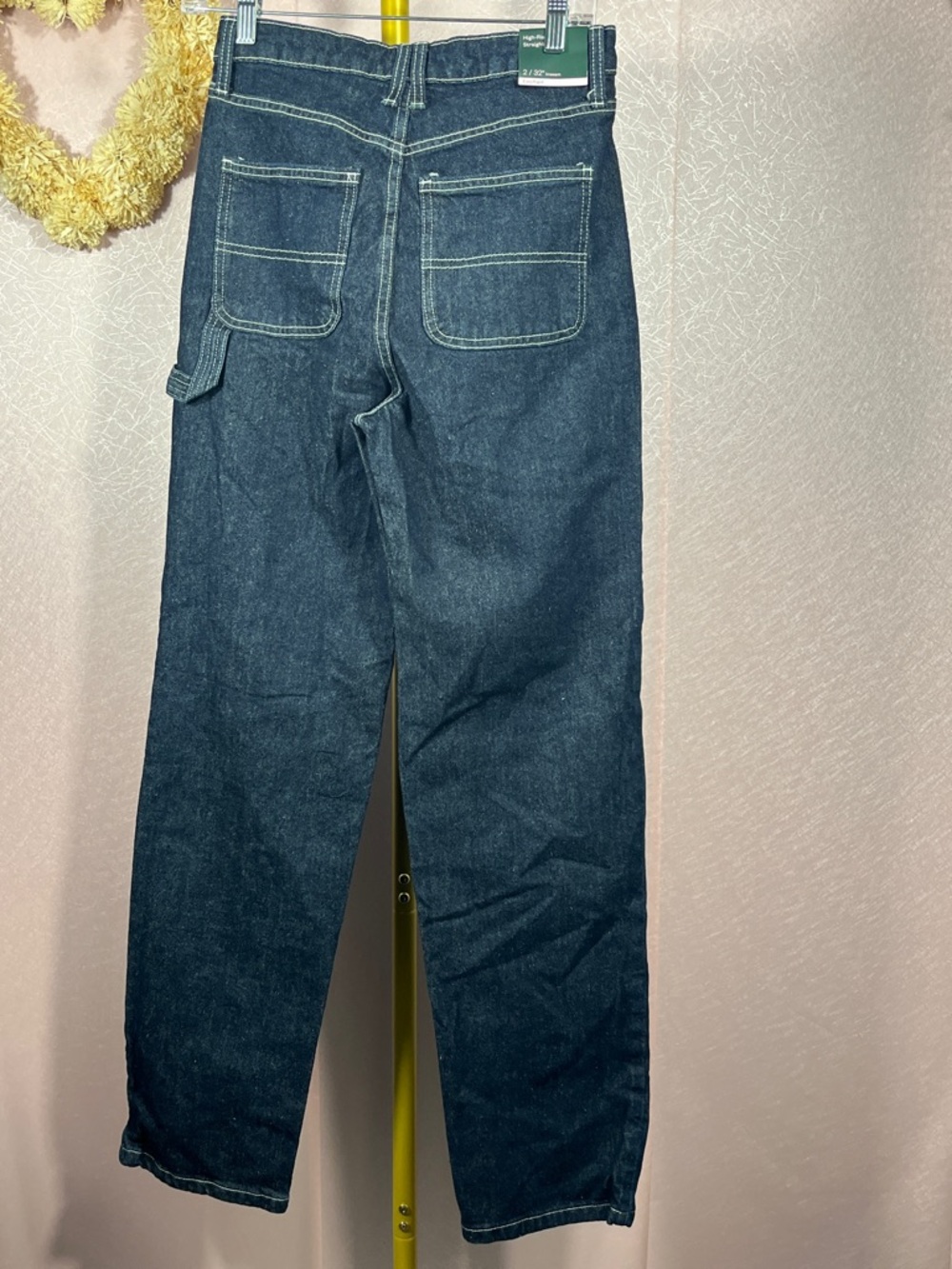 Wild Fable Dark Blue Wide-Leg Carpenter Jeans -NWT - Picture 3 of 7